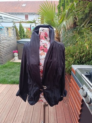 BIBA Sehr Extravagant Blusenjacke schwarz Gr.46