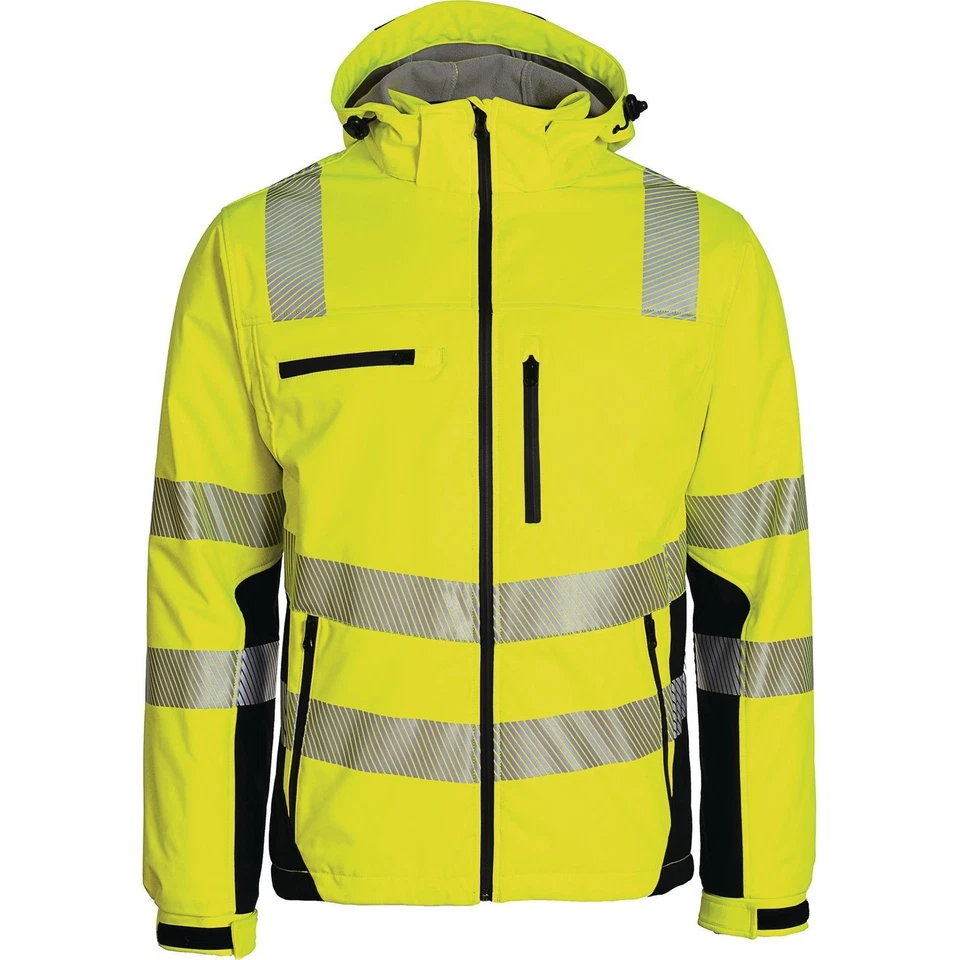 ASATEX AKTIENGESELLSCHAFT Winter-Warnschutzsoftshelljacke Gr.XXL gelb-schwarz PREVENT TRENDLINE