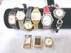 Ladies Vintage To Now Watch Lot Of 9 Pieces For Repair Craft Parts