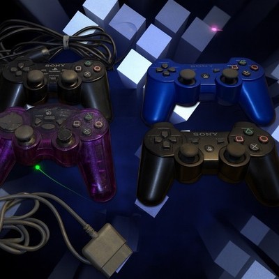 Sony DualShock 3 & Mad Catz Controllers Lot for PS2