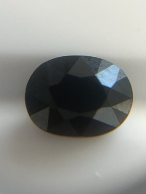 1.32ct Natural Untreated Dark Blue Spinel Tanzania Facet Oval 7 X 5.2 X 4.5mm
