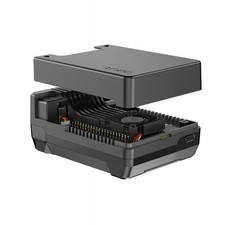 "Aluminum M.2 NVMe PCIe Case for Raspberry Pi 5 with Built-in Fan"