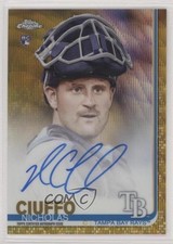 2019 Topps Chrome Rookie Gold Wave Refractor 37/50 Nick Ciuffo Nicholas Auto 0f4