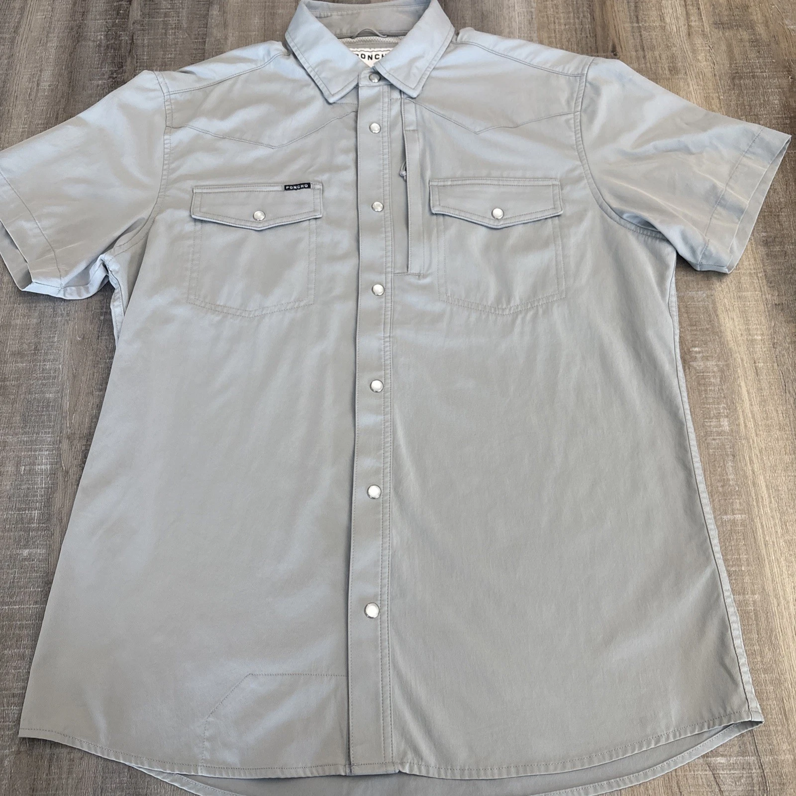 Poncho Laredo Shirt Men's M Short Sleeve Pearl Snap Performance Vented Fishing
Opens in a new window