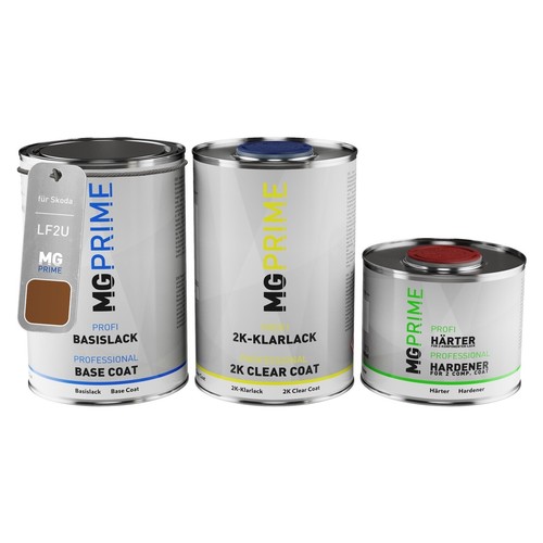 Autolack Dose Set für Skoda LF2U 0H Terracotta Orange Metallic spritzfertig 2,5L