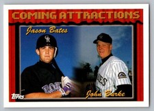 1994 Topps - Coming Attractions Jason Bates, John Burke #780