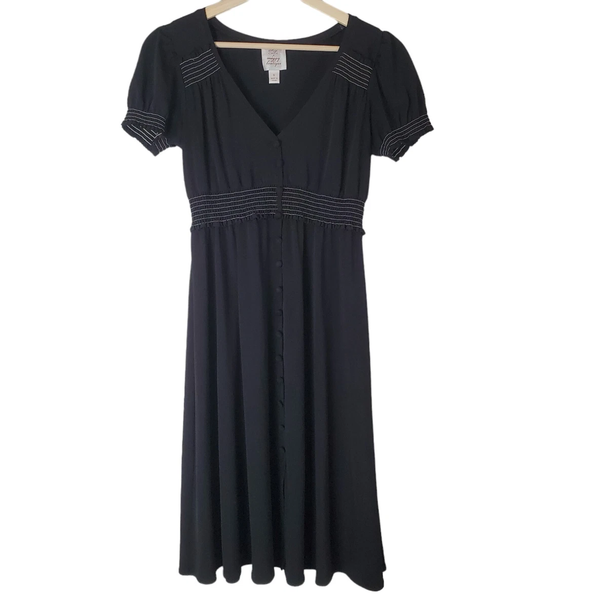 black bubble dress Bubble Hem Mini Dress-Black// PETITE M