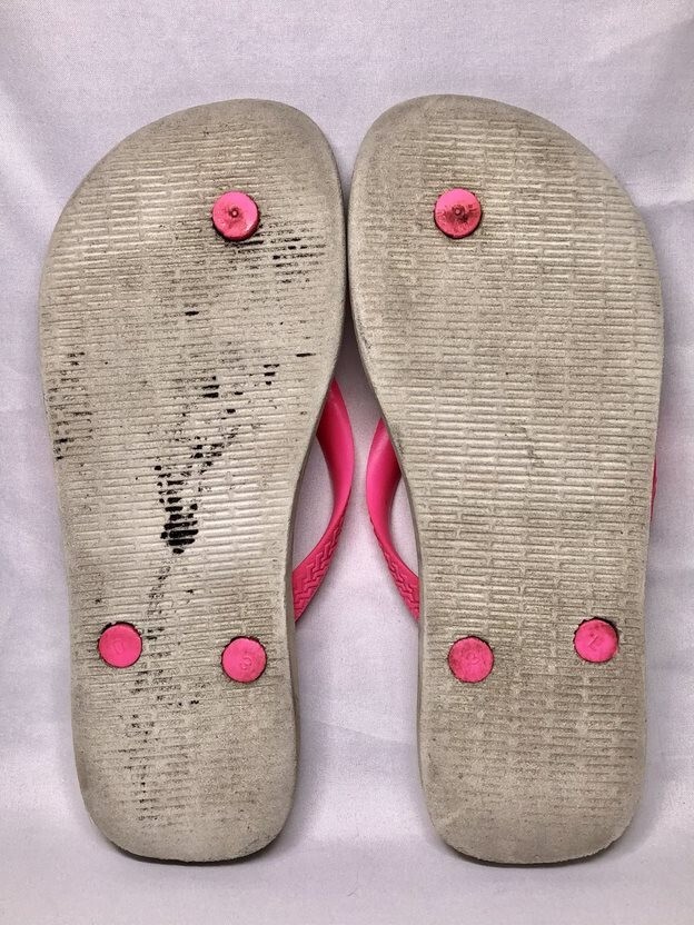 Lotto di 3 scarpe infradito Havaianas taglia 6 slim sfumate tramonto pop up pavone