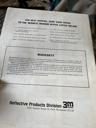 Rare! 1966 Industrial Design Brochure Color Swatch 3M Velvet Coating 3100 - Imagen 13 de 15