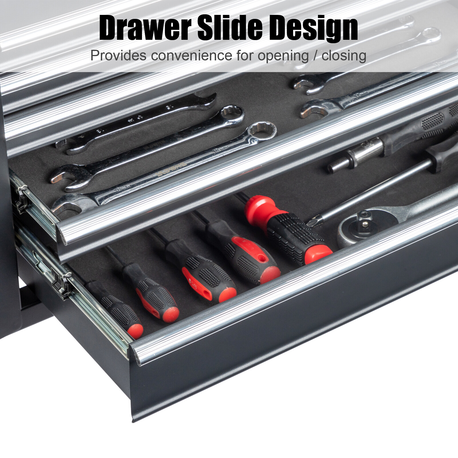 5-Drawer Tool Chest Metal Tool Storage Cabinet Tools Storage Cabinet Organizer