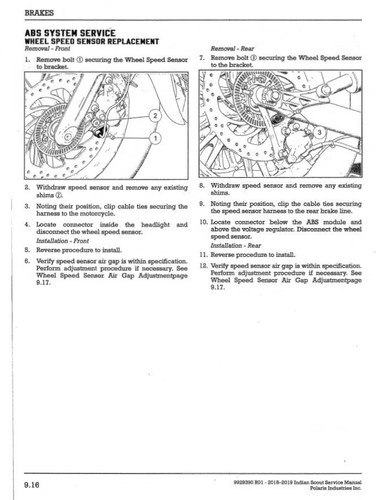 Service Repair Workshop Manual Indian Scout 2018 - 2019 - Picture 7 of 9
