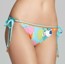 Trina Turk Sea Cove Print Tie Hipster Swimsuit Bikini Bottom 6 or 12