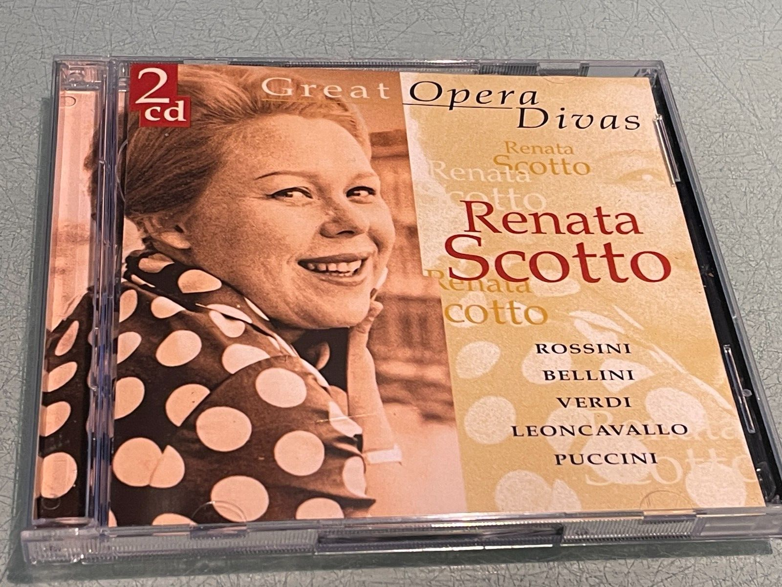 Renata Scotto - Great Opera Divas - 2 CD's Album - 2000 Disky - NEW