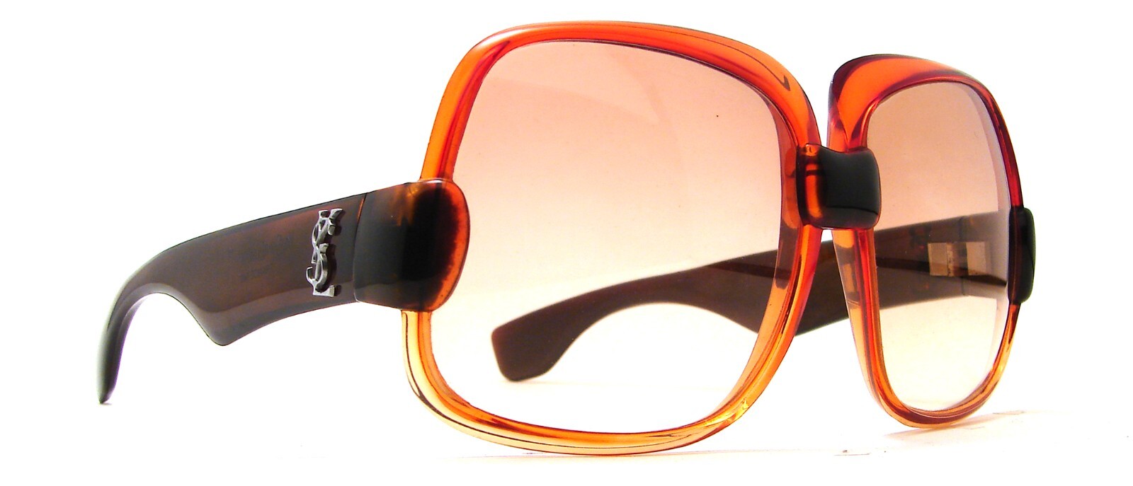 Occhiali da sole NOS Vintage inutilizzati anni '70 YSL Yves Saint Laurent RARI 545 rossi