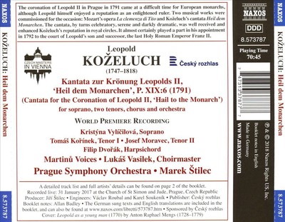 PRAGUE SYMPHONY ORCHESTRA / MAREK ŠTILEC / MARTINU VOICES LEOPOLD KOŽELUCH: CANT