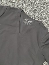 Figs Shirt Womens Large V Neck Black Scrub Top Casma 2 Pocket FW1100