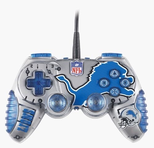 Vintage Detroit Lions Play Station 2 MLB Mad Catz Control Pad Pro Controller - Bild 1 von 3