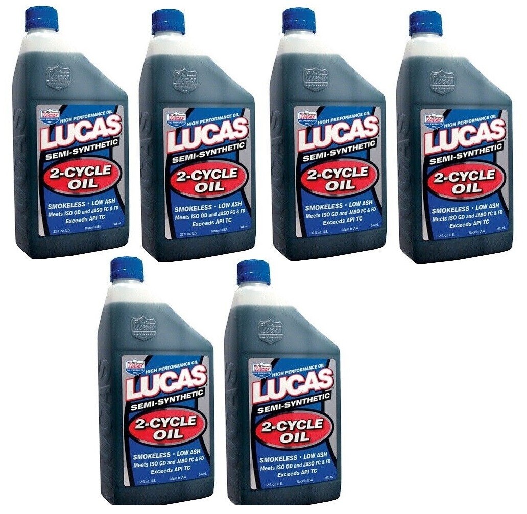 Lucas 10110 High Performance Semi-Synthetic 2-Cycle Racing Oil 1 quart (6 pack)