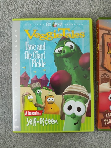 3 x Veggie Tales DVD Dave & the Giant Pickle, Ballad of Little Joe, Easter Carol