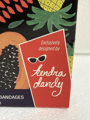 60 Curad Kendra Dandy Flex-Fabric Bandages Band-Aids Tropical Fruits 0.75 x 3 in - Picture 12 of 14