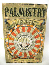 HALLOWEEN FAUX Book FORTUNE TELLER PALMISTRY Clairvoyant STASH Storage Box
