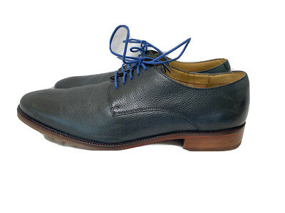Cole Haan C12661 Williams Casual Plain Pebbled Toe Navy  display picture 2