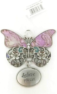 Strength from within Butterfly Ornament - 2.5 Inches - BELIEVE YOU CAN