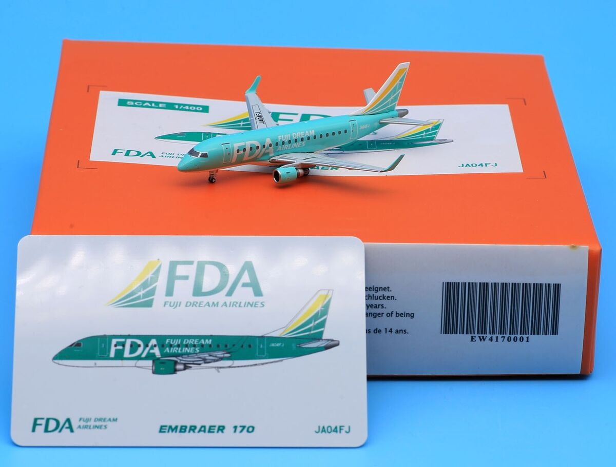 JC Wings 1:400 FDA Fuji Dream Airlines Embraer 170 Diecast JC Wings 1:400 FDA Fuji Dream Airlines Embraer 170 Diecast