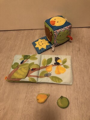 Ravensburg Haba Set Baby Spielzeug Erstes Buch Stoff Tiere Bunt Zoo WM10