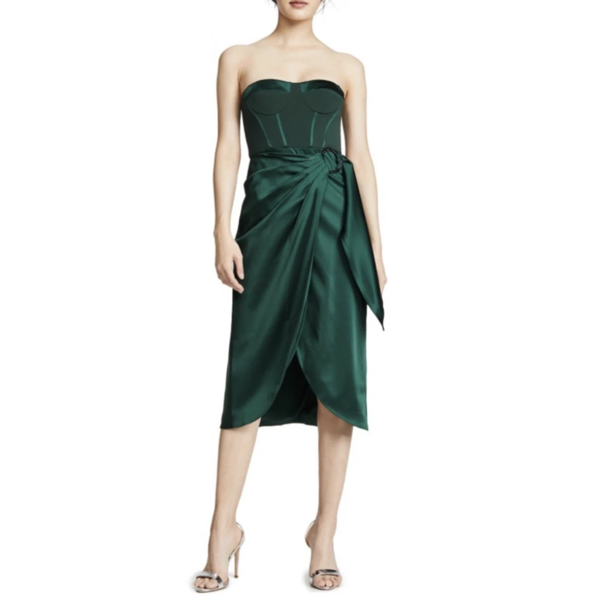 Jonathan simkhai green store bustier dress