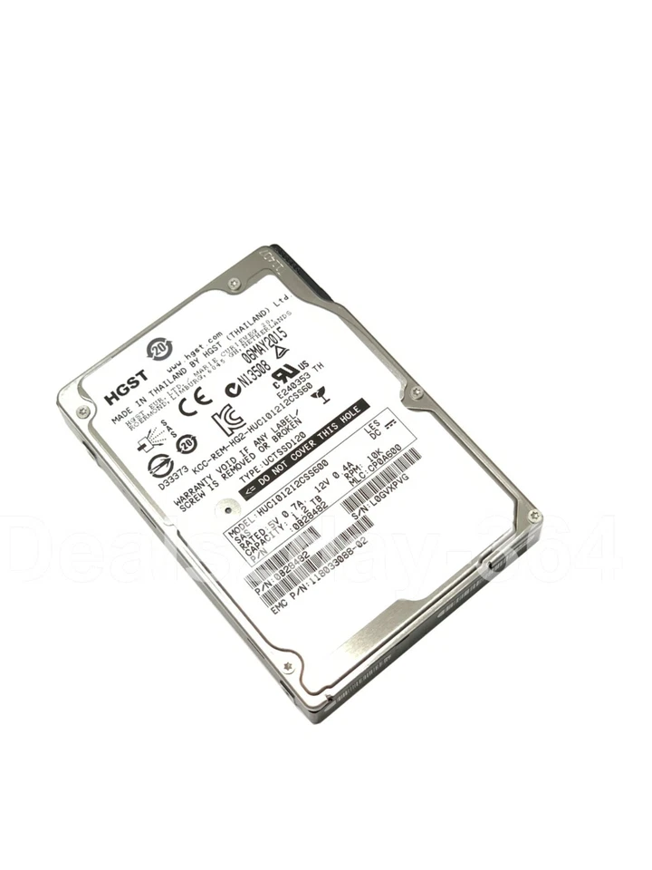 HUC101212CSS600 1.2TB 10000RPM 6Gbps 64MB 2.5" SAS Hard Drive SERVERS - Image 4 of 4