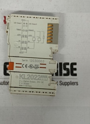KL2022 BECKHOFF PLC Module Ser.No.12030003 2x DIGITAL OUTPUT 24V DC ...