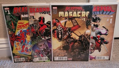 Deadpool #1's Assorted Series (LOT of 4) MARVEL 2015/2016 VF/NM