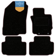 Fits Mitsubishi Eclipse Cross Auto 2018- Black Carpet with Coloured Stitch Edge