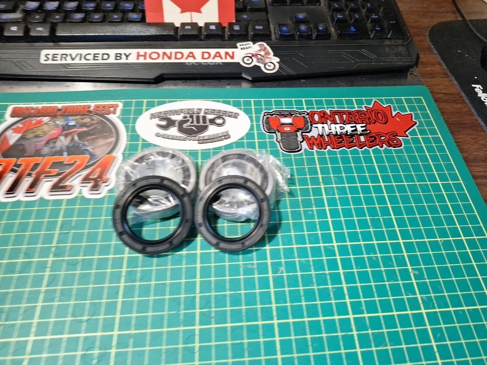 Kit de cojinetes de eje trasero Honda ATC70 TRX70 reemplaza 96100-60060 para 1978-1987 70cc Foto 3 de 4