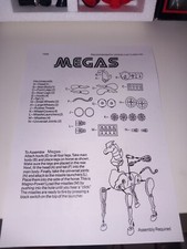 1PEZZO I MICRONAUTI ISTRUZIONI REPRO MEGAS  GIG COME DA FOTO 