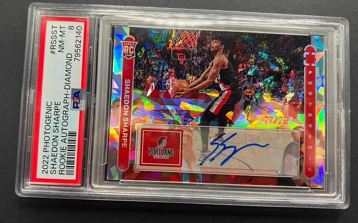 2022-23 Panini Photogenic Shaedon Sharpe RC Rookie Auto 