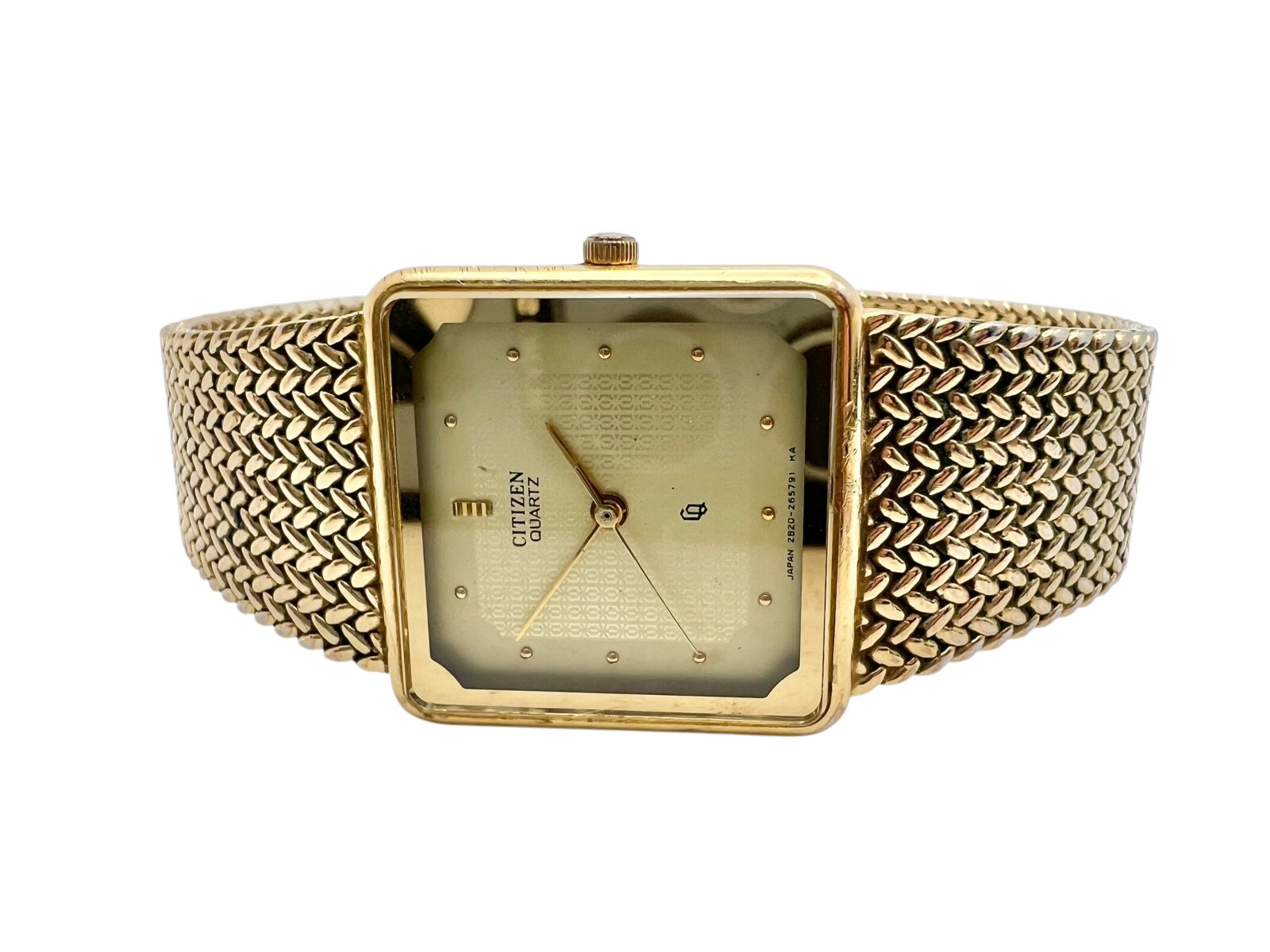 Oro Orologio Citizen Quartz Anni 80 Orologio Citizen Quarzo Tono