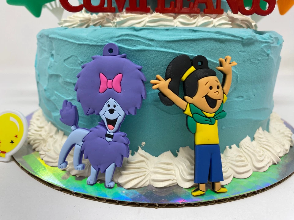 Juego de adornos para pasteles Clifford the Big Red Dog con Mac, Cleo, Jetta, Clifford nuevo Foto 3 de 4