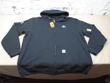 Carhartt Hoodie Mens 2XL Black Corteva Agriscience Full Zip Workwear Logo NWT