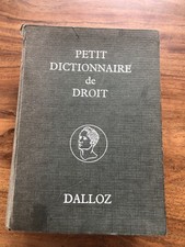PETIT DICTIONNAIRE DE DROIT - MISE A JOUR 1951. LIBRAIRIE DALLOZ