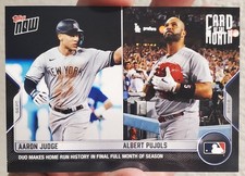 AARON JUDGE/ALBERT PUJOLS 2022 TOPPS NOW SEPTEMBER COTM CARD OF THE MONTH