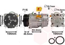Kompressor, Klimaanlage VAN WEZEL 0900K201