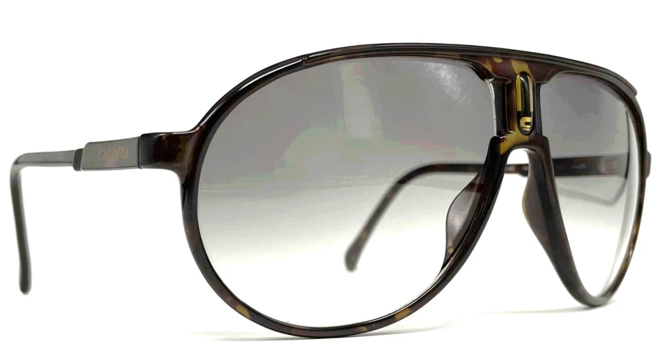 Gafas de sol vintage CARRERA "CHAMPION" - Italia - Originales - Habana Oscura / Gris Foto 3 de 4