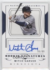 2018 Panini National Treasures Rookie Signatures 95/99 Mitch Garver Auto 0b2