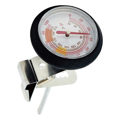 Kompaktes Edelstahl Thermometer zum Aufbrühen von Kaffee und Dämpfen von Milch