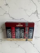 Levi  s Bandana Set 6 Pack Red Black Paisley Cotton Head Wrap Scarf NWT