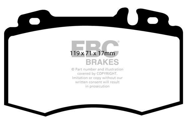 EBC PD02KF352 HIGH PERFORMANCE BRAKE KIT Front