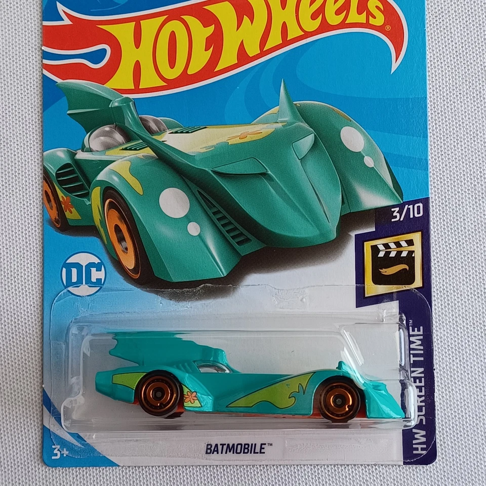 2019 HOT WHEELS *HW ЭКРАННОЕ ВРЕМЯ* *БЭТМОБИЛЬ БЭТМЕНА СКУБИ-ДУ* *ОЧЕНЬ РЕДКИЙ ЗАПЕЧАТАННЫЙ - Изображение 3 из 4
