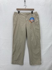 Columbia Pants Womens 16 Khaki Aruba Roll Up Omni-Shade PFG UPF 50 Hiking Travel